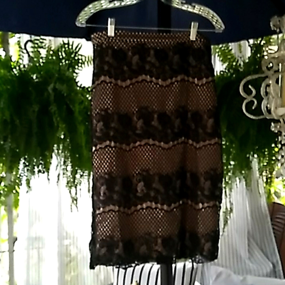 Women's  lace overlay skirt
